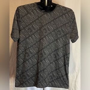Being Human Men’s T-shirt Dark Gray Short Sleeve Size Large NWT